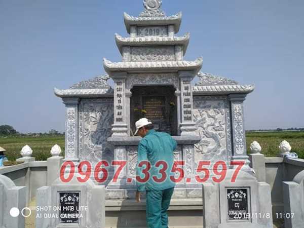 Lăng thờ đá - Mãu lăng thờ ông bà bằng đá xanh rêu đẹp bán Đồng Tháp