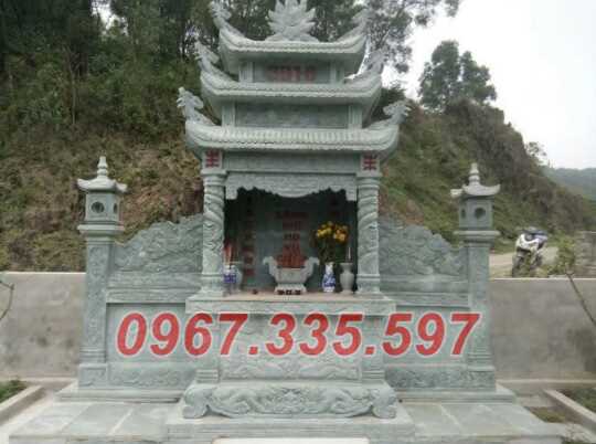 Lăng thờ đá - Mẫu lăng thờ dòng họ bằng đá đẹp bán Hậu Giang