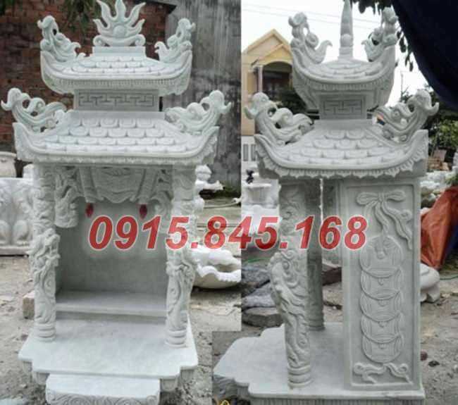 hà nội nơi bán cây hương thờ bằng đá  - miếu thần linh đá trắng xanh