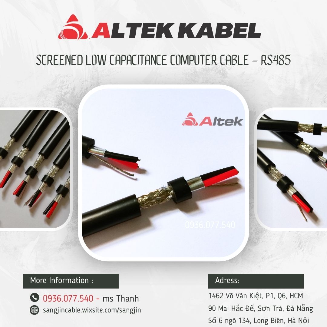 Cáp điều khiển RS485 Altek Kabel - RS485 1P24AWG