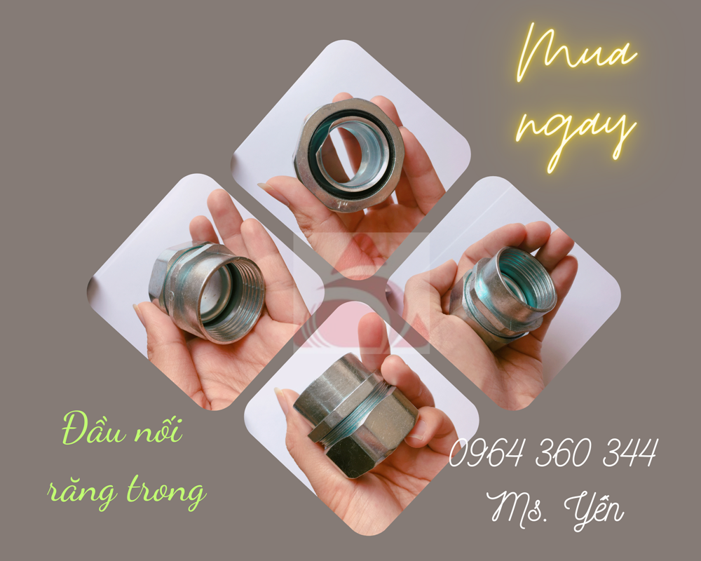 Đầu nối răng trong bắt với ống ruột gà giá rẻ
