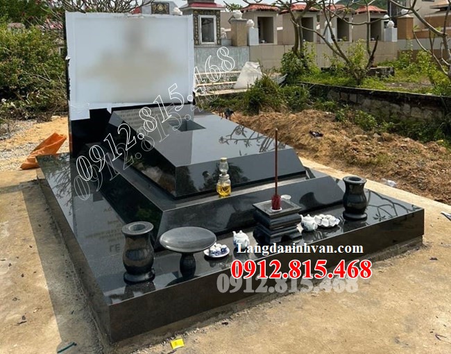 Mẫu mộ đá đơn giản đẹp bán tại Quảng Ninh 14QN - Mộ đá Quảng Ninh