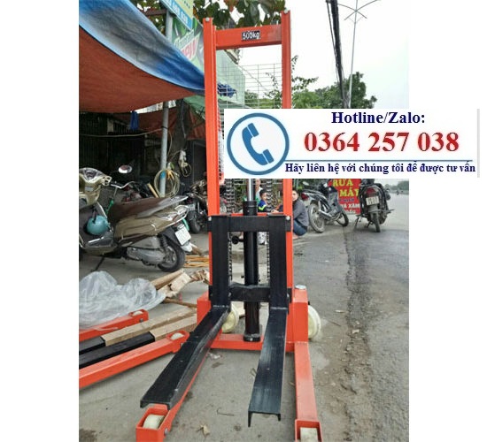 Xe nâng tay cao tải trọng 500kg, nâng cao 1.2m giá rẻ