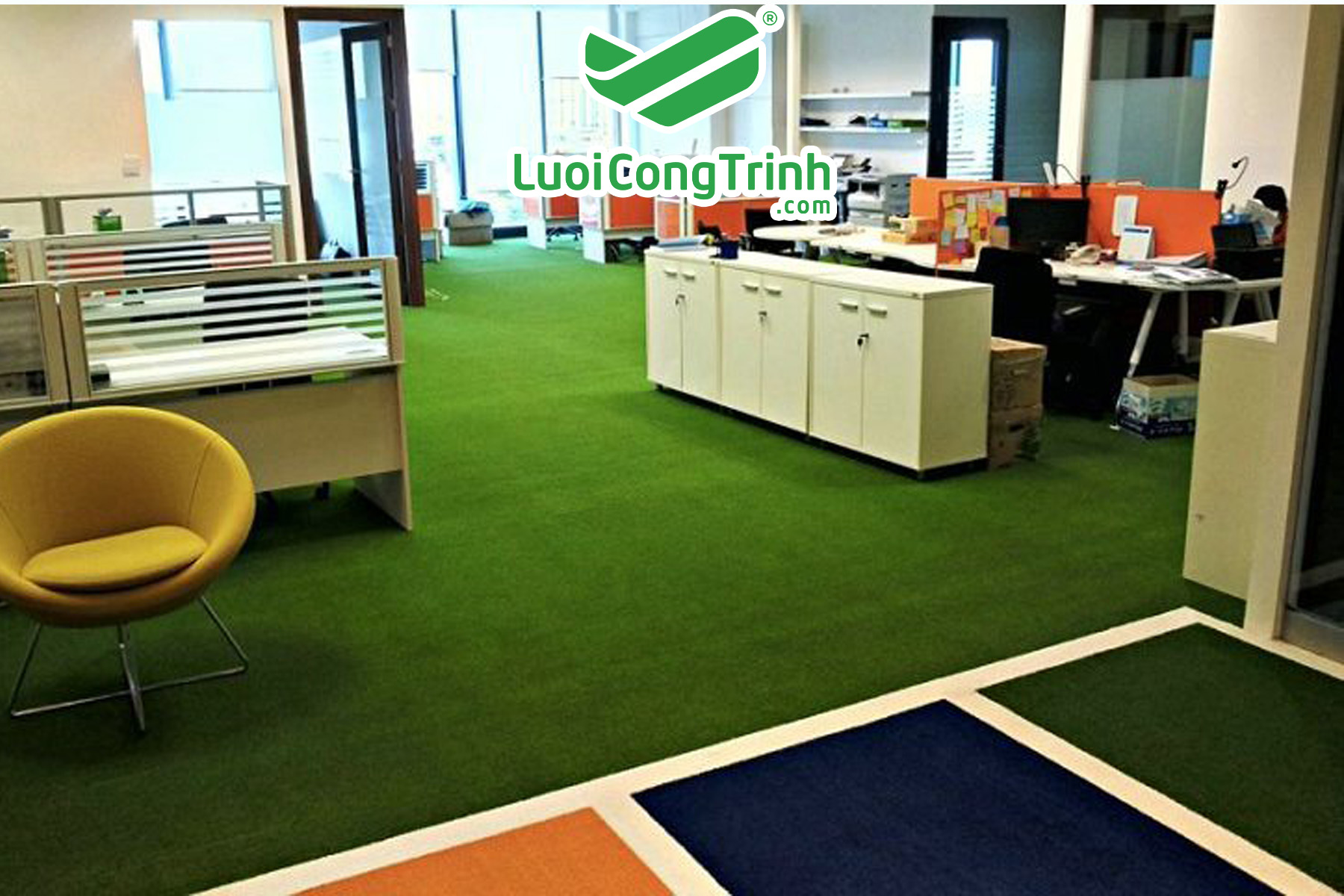 CỎ NHÂN TẠO TRANG TRÍ VĂN PHÒNG - THƯƠNG HIỆU LƯỚI CÔNG TRÌNH