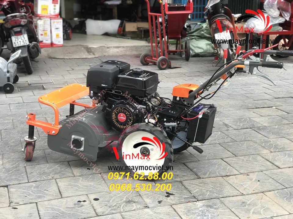 Máy cắt cỏ trục băm Kawasaki VMTB100D đề điện hàm cắt 60cm