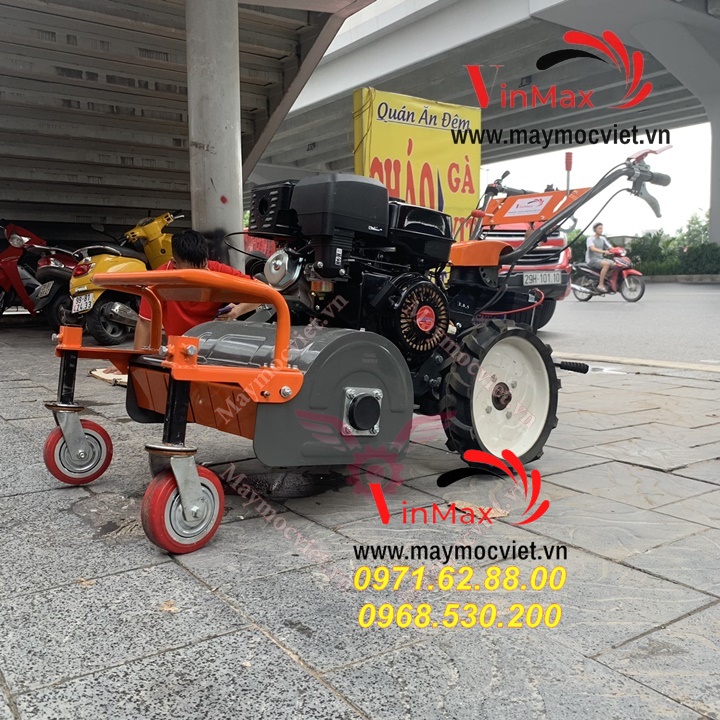 Máy cắt cỏ trục băm Kawasaki VMTB100D đề điện hàm cắt 60cm