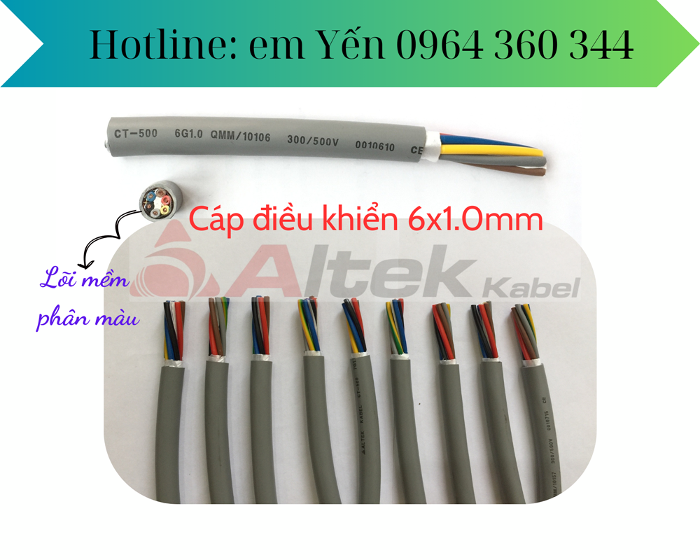 [Altek Kabel chính hãng] Cáp điều khiển, cáp tín hiệu chống nhiễu RVVP