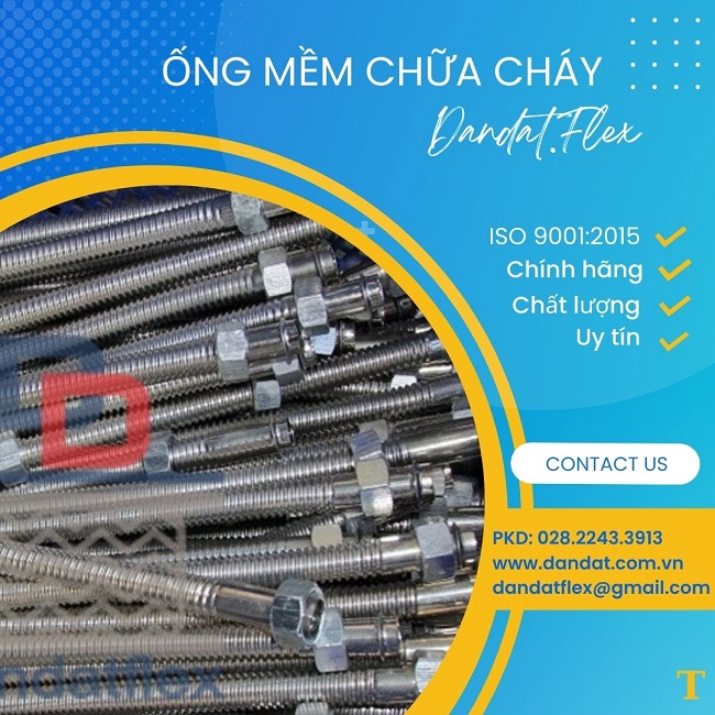 Ống nối mềm sprinkler PCCC, ống mềm inox chữa cháy, ống nối đầu phun