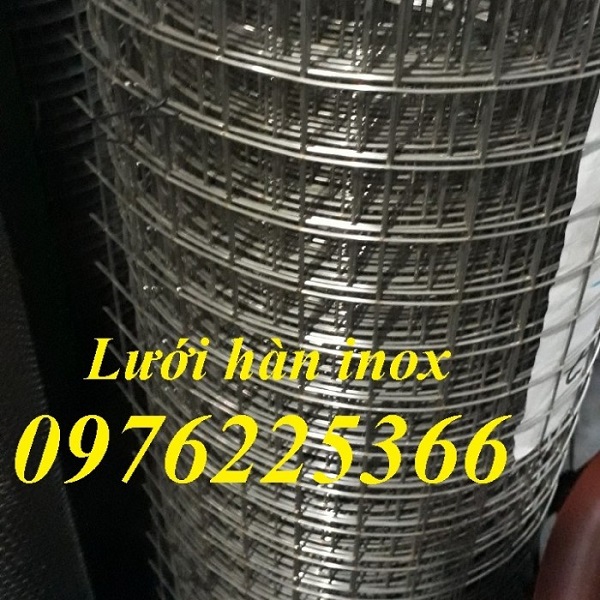 Giá lưới inox hàn ô 10x10/Lưới inox hàn ô vuông 1cm