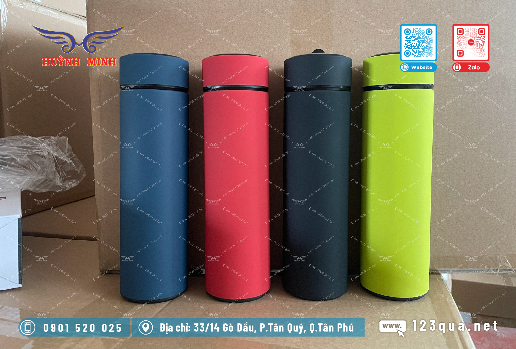 Xưởng làm bình giữ nhiệt in logo theo yêu cầu