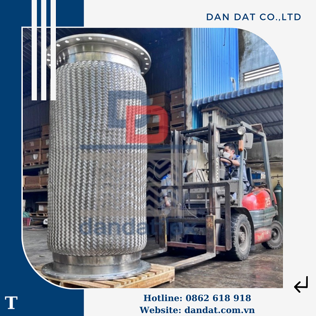 Khớp nối mềm inox giảm chấn, khớp nối mềm kim loại, khớp nối mềm inox