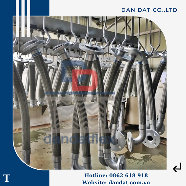 Khớp nối mềm inox giảm chấn, khớp nối mềm kim loại, khớp nối mềm inox