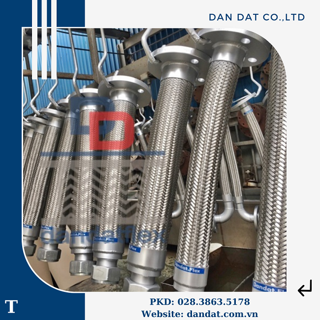 Khớp nối mềm inox giảm chấn, khớp nối mềm kim loại, khớp nối mềm inox