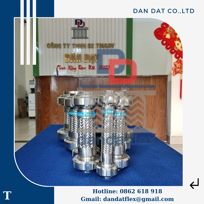Khớp nối mềm inox giảm chấn, khớp nối mềm kim loại, khớp nối mềm inox