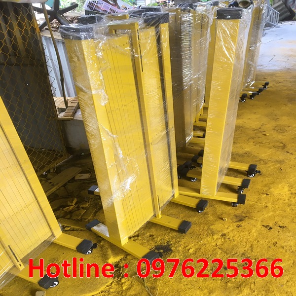 Mẫu hàng rào xếp kéo tay di động  ,Hàng rào xếp chữ T