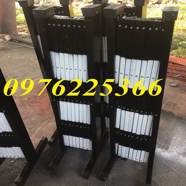 Mẫu hàng rào xếp kéo tay di động  ,Hàng rào xếp chữ T
