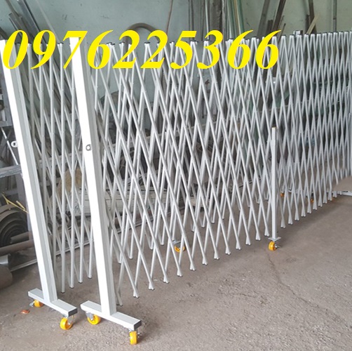 Mẫu hàng rào xếp kéo tay di động  ,Hàng rào xếp chữ T