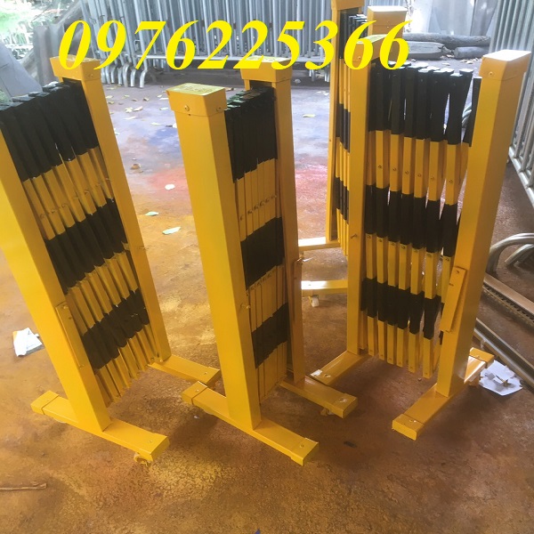 Sản xuất hàng rào xếp kéo tay  - Hàng rào xếp chữ T -Hàng rào di động