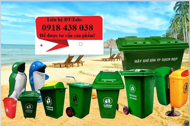 Cung cấp thùng rác nhựa HDPE 120l, 240l nhập khẩu giá rẻ