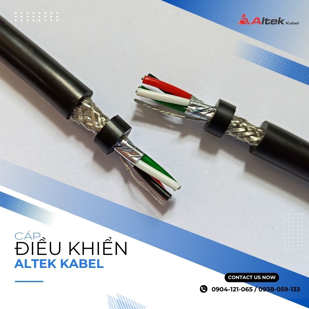 Cáp điều khiển RS485 chống nhiễu 1pair/2pair/3pair/4pair
