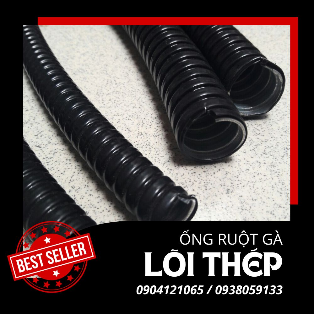 Ống ruột gà lõi thép bọc nhựa PVC, Chất liệu thép mạ kẽm
