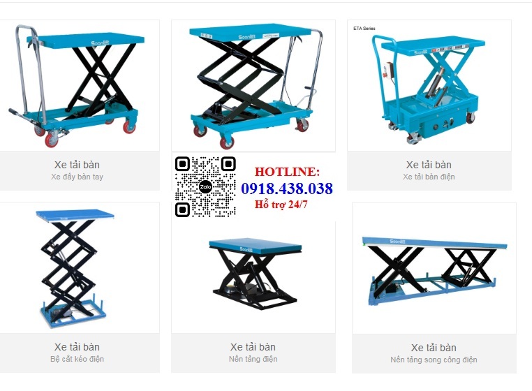 Bàn nâng thủy lực: bàn nần tay, bàn nâng điện nhập khẩu chính hãng