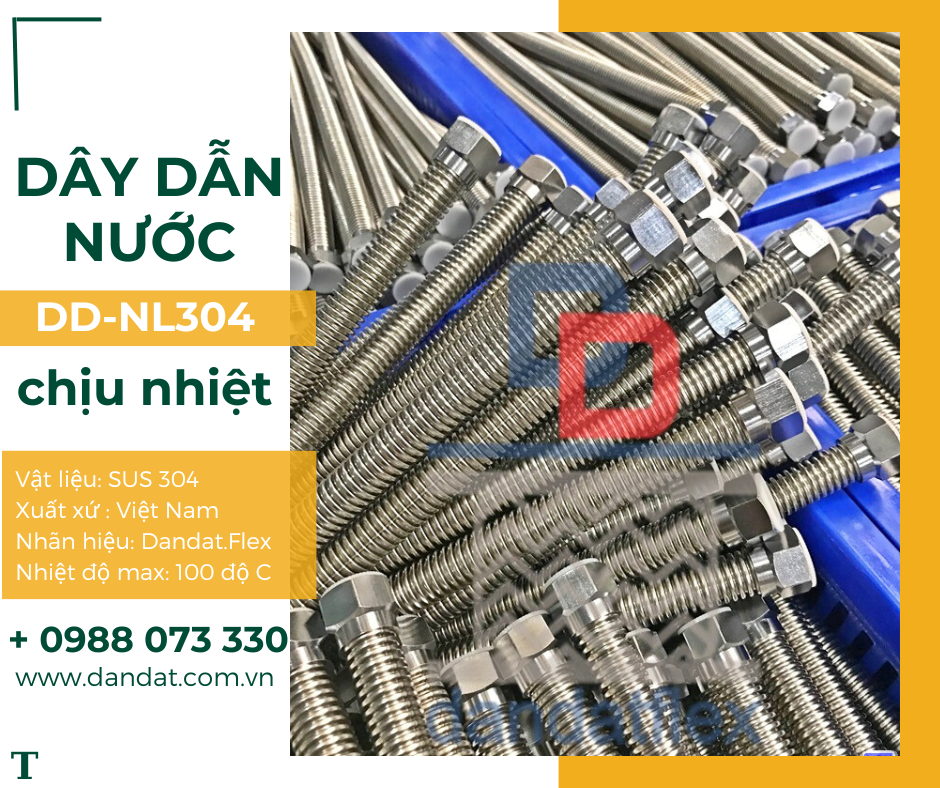 Dây dẫn nước, dây dẫn nước inox 304, ống mềm cấp nước bình nóng lạnh