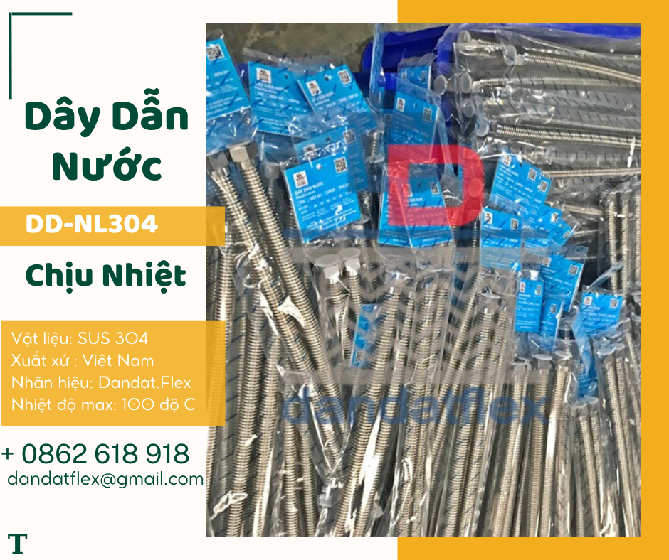 Dây dẫn nước, dây dẫn nước inox 304, ống mềm cấp nước bình nóng lạnh