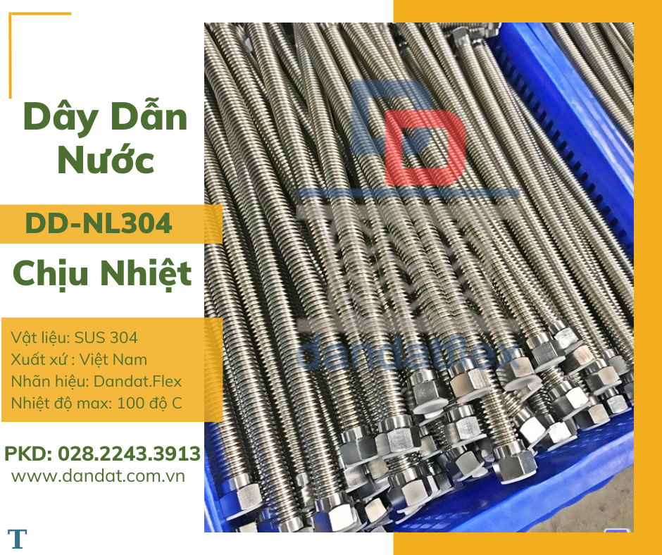 Dây dẫn nước, dây dẫn nước inox 304, ống mềm cấp nước bình nóng lạnh