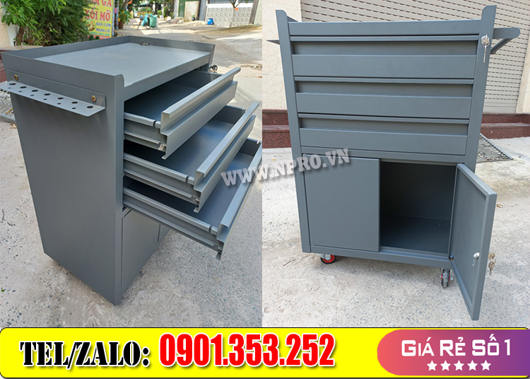 Tủ sắt để đồ nghề thiết bị 4 ngăn sơn tĩnh điện