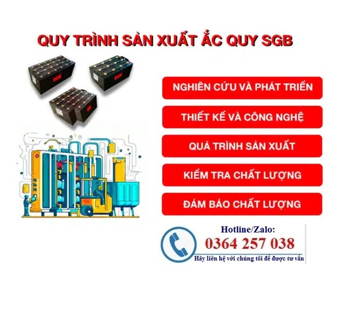 SALE 15% các loại ắc quy (bình điện) xe nâng điện chính hãng