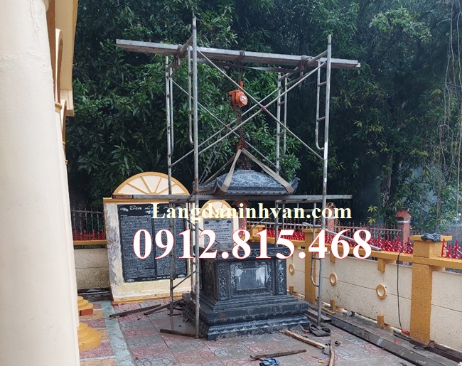 Hình ảnh xây mộ tháp đá để tro cốt tại Kiên Giang - Tháo đựng tro cốt