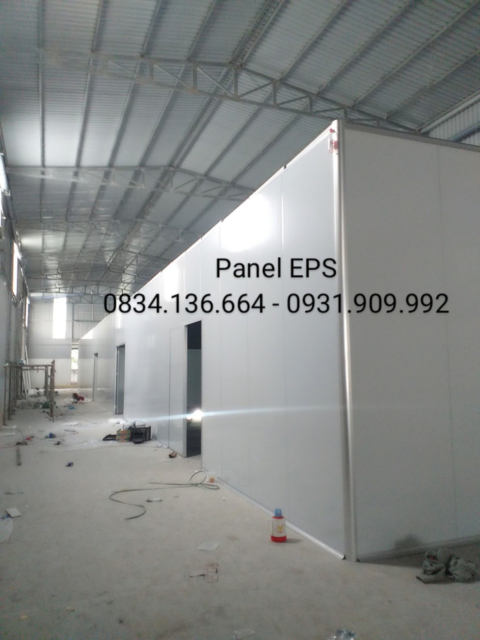 Lắp đặt thi công panel EPS làm vách ngăn cho văn phòng, nhà xưởng...