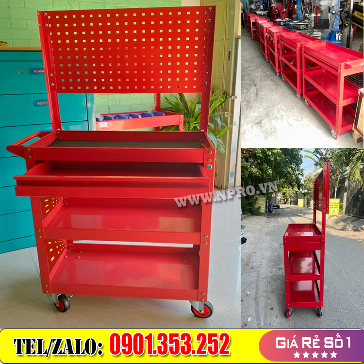 Xe đẩy đồ nghề thiết bị gara, nhà xưởng - NPRO