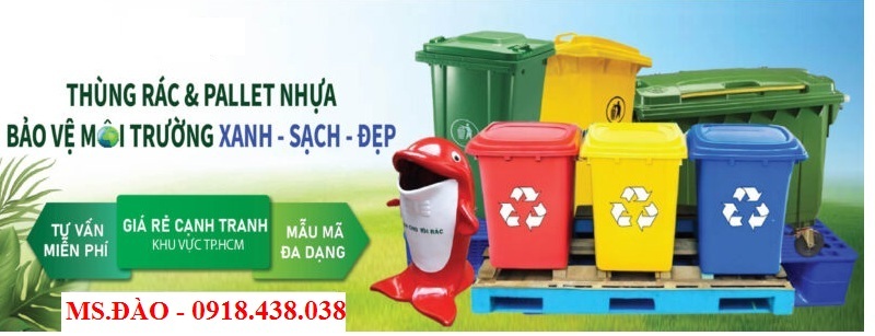 Thùng rác công cộng 120 lít 240 lít nhập khẩu giá rẻ, hàng sẵn kho