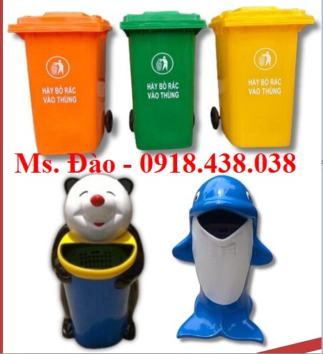 Thùng rác công cộng 120 lít 240 lít nhập khẩu giá rẻ, hàng sẵn kho