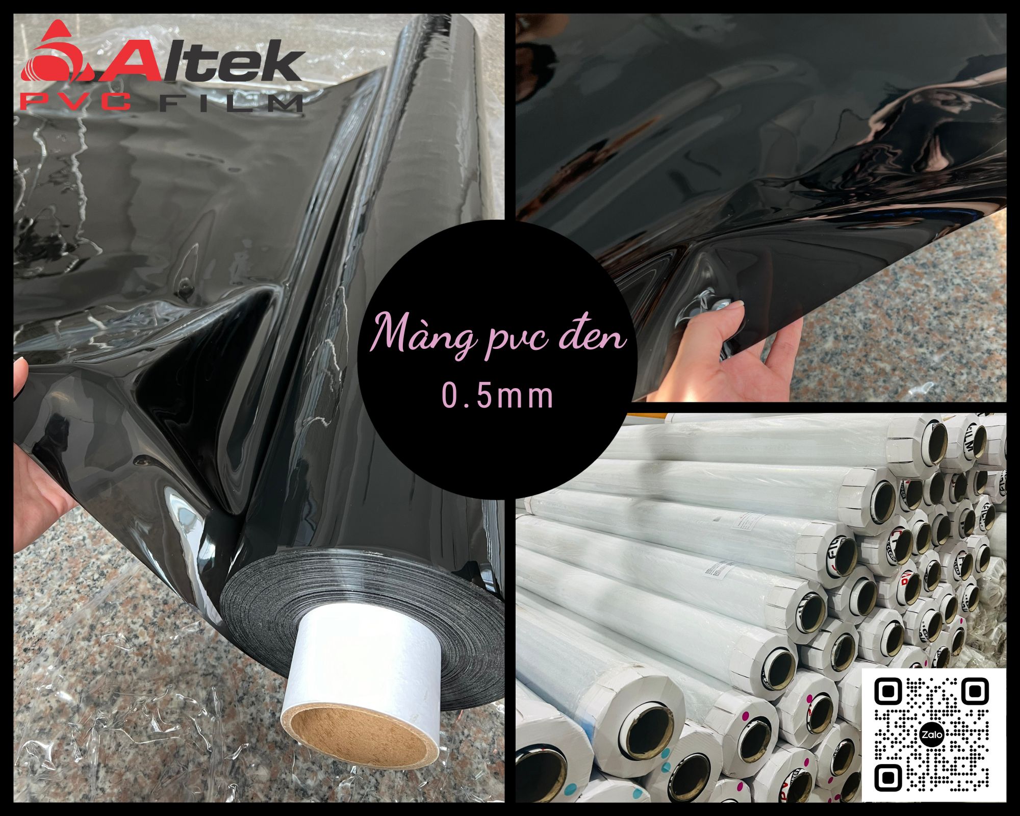 Màng nhựa pvc màu đen dày 0.5mm tại hồ chí minh