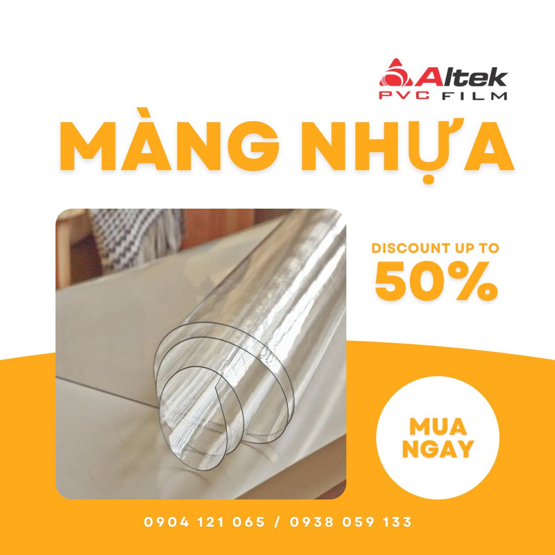 Màng nhựa PVC dẻo, PVC lưới, PVC 3D, PVC ánh kim,..