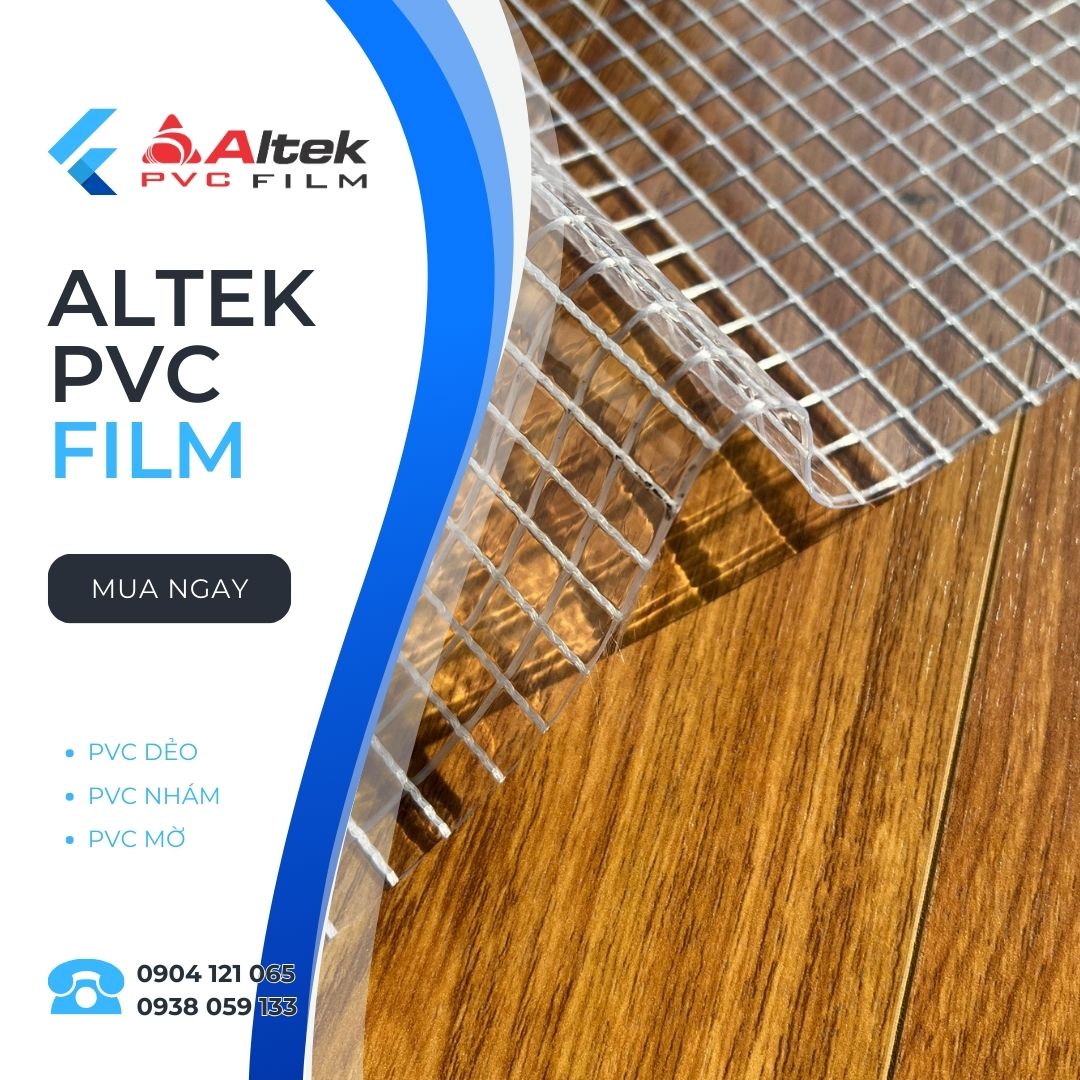 Màng nhựa PVC dẻo trong suốt, Màng PVC kẹp lưới nhiều màu