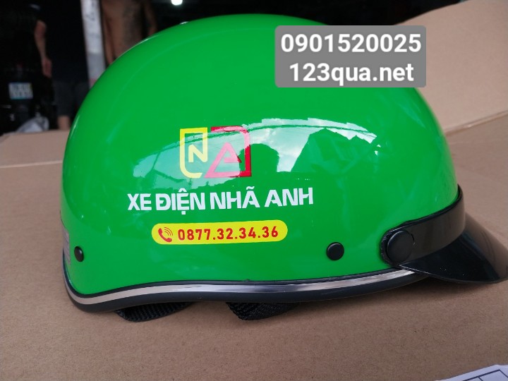 Xưởng sản xuất nón bảo hiểm in logo, nón bảo hiểm quảng cáo