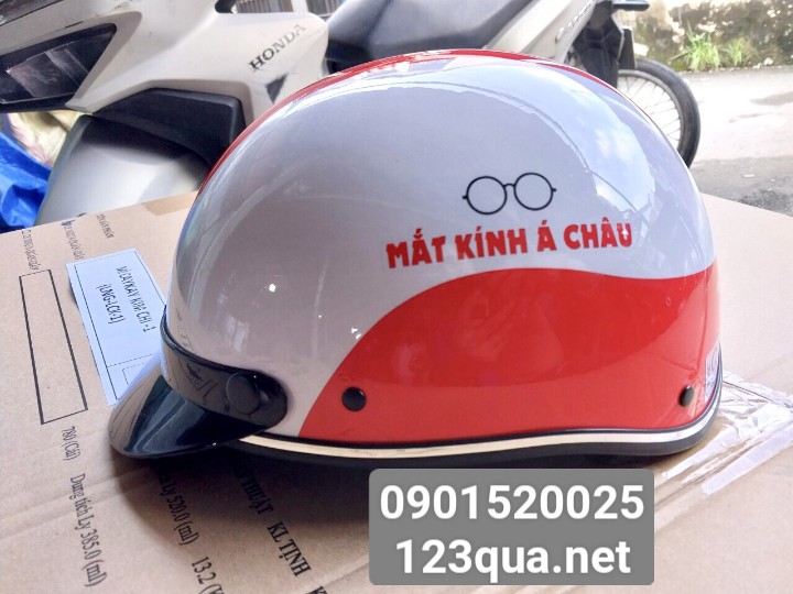 Xưởng sản xuất nón bảo hiểm in logo, nón bảo hiểm quảng cáo