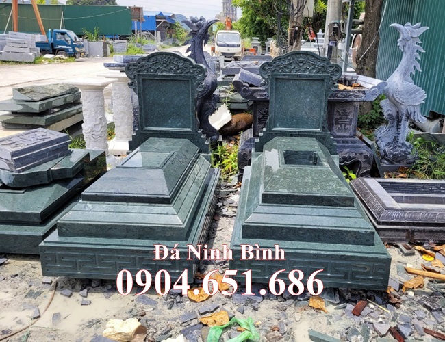 Mẫu mộ đá để hài cốt đẹp bán tại Vĩnh Long 38 - Xây sẵn chụp mộ đá đẹp