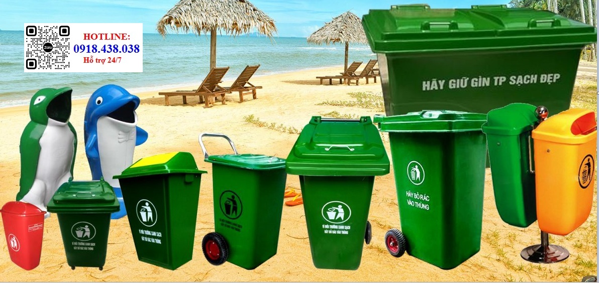 Thùng rác công cộng, thùng rác nhựa giảm giá sốc cuối năm