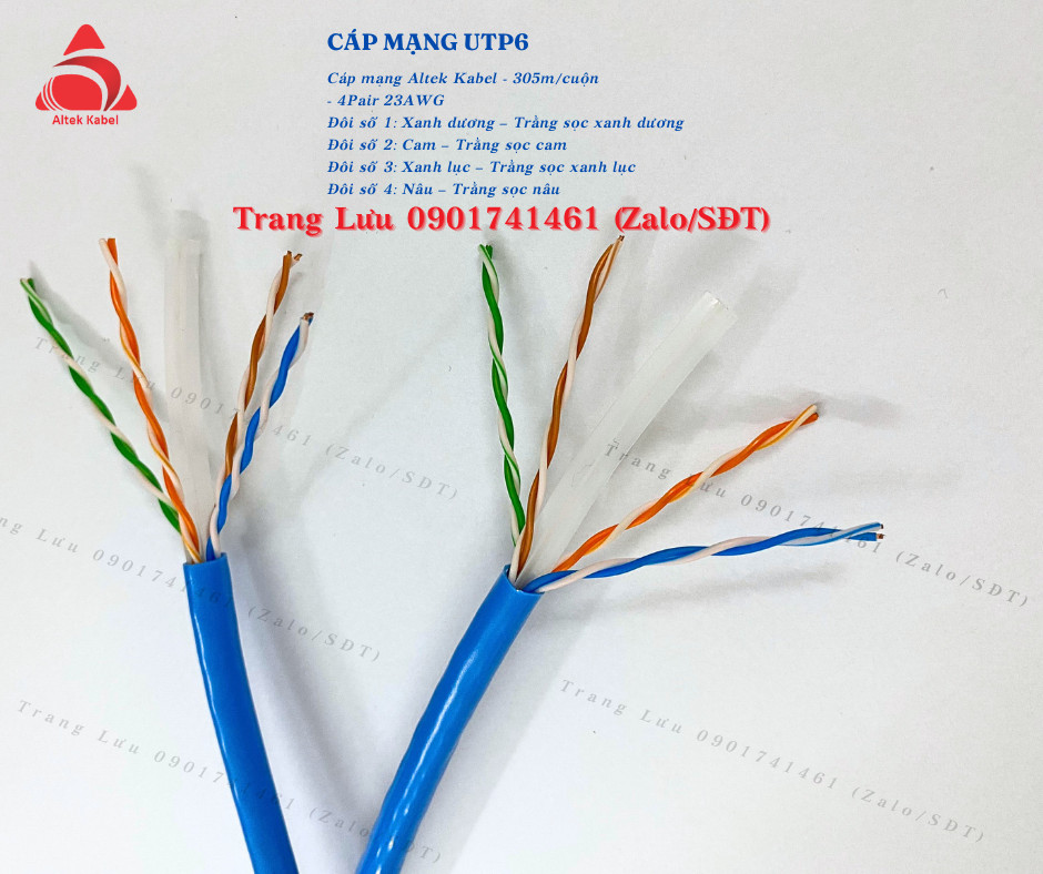 Phân phối cáp mạng Cat5, Cat6 giá rẻ hãng Altek Kabel