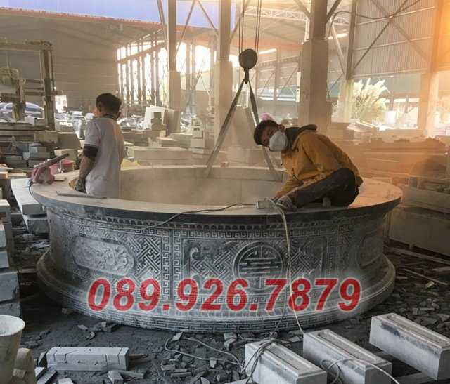 Mộ đá đẹp - Mẫu mộ đá đơn giản 2 mái đẹp bán Kiên Giang