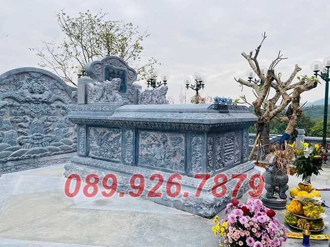 Mẫu mộ đá 2 mái che bán Hồ Chí Minh - Mộ đá đơn giản giá rẻ