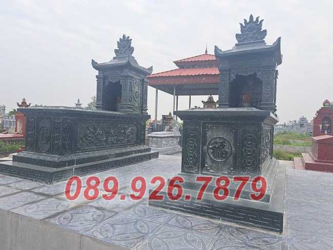 Mẫu mộ đá 2 mái che bán Hồ Chí Minh - Mộ đá đơn giản giá rẻ