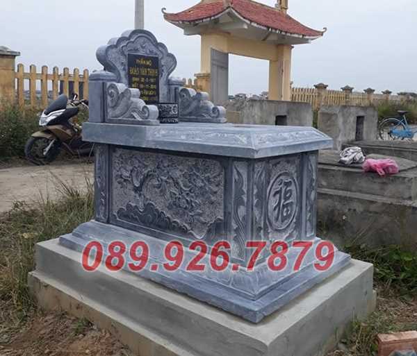 Mộ đá 1 mái - Mẫu mộ đá đơn giản 1 mái đẹp bán Kon Tum