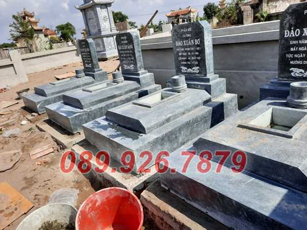 Mộ đá 1 mái - Mẫu mộ đá đơn giản 1 mái đẹp bán Kon Tum