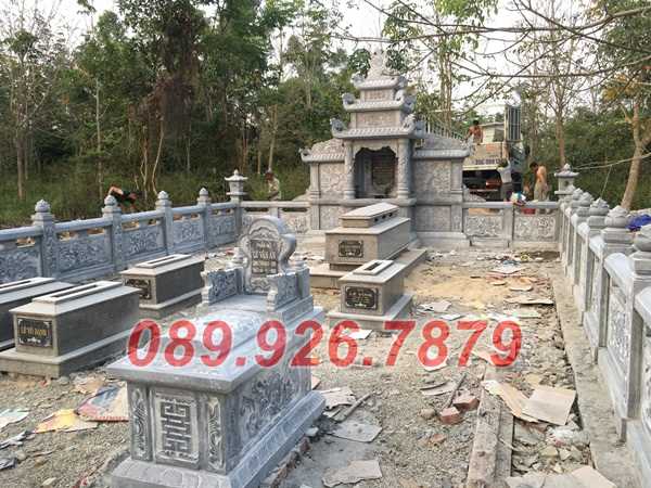 Mộ đá 1 mái - Mẫu mộ đá đơn giản 1 mái đẹp bán Kon Tum